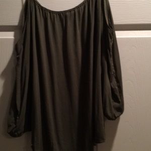 Spaghetti straps with sleeves shirt